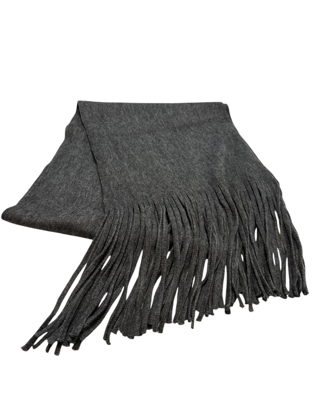 Lucky Brand Charcoal Gray Fringe Oversized Huge Scarf – New With Tags